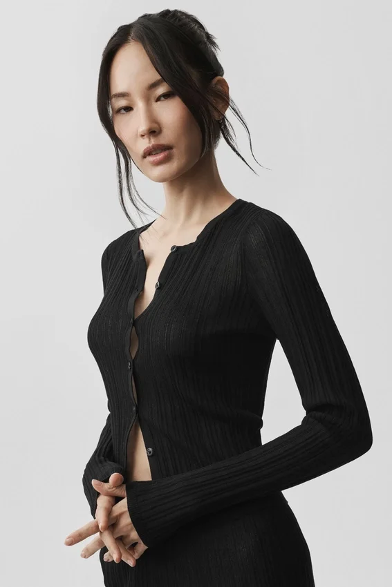 Sweater Sunlit Cardigan - Black