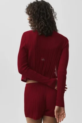 Sweater Sunlit Cardigan – Summer Romance Red