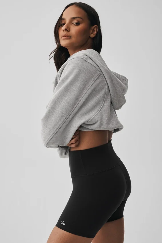 Sweet Escape Zip up Hoodie - Athletic Heather Grey