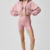 Sweet Escape Zip up Hoodie - Vintage Pink
