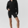 Take It Easy Long Sleeve Henley Pullover - Black