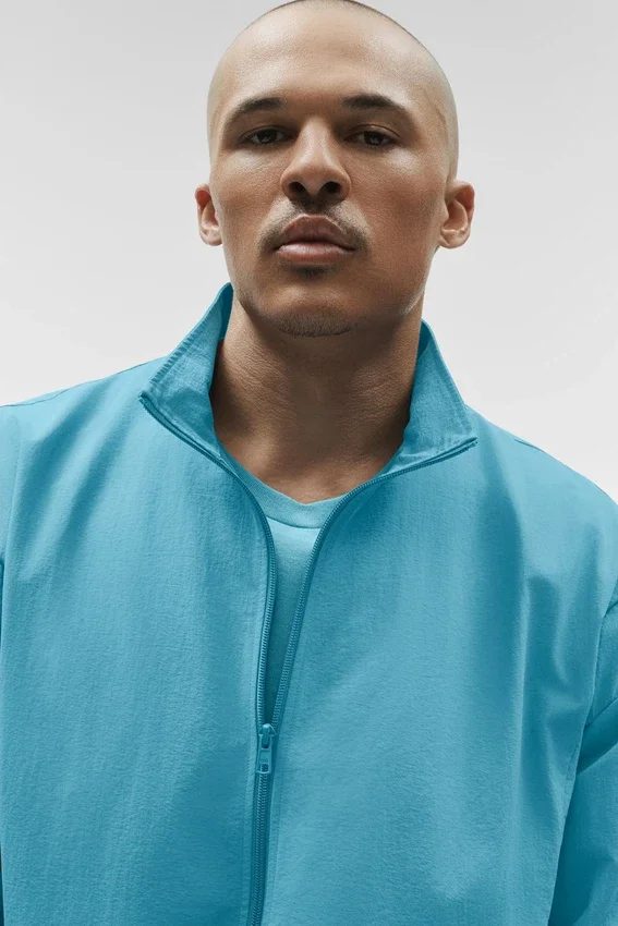 Takeaway Track Full Zip Jacket - Blue Breeze