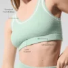 Tennis Club Sweater Knit Bra - Spearmint/White