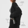 Tennis Club Sweater Knit Cardigan - Black/Ivory