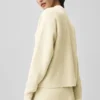 Tennis Club Sweater Knit Cardigan - Oatmeal/White