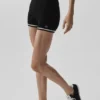 Tennis Club Sweater Knit Hot Short - Black/Ivory