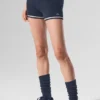 Tennis Club Sweater Knit Hot Short - Navy/Ivory