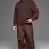 Textured Knit Hoodie - Brownstone