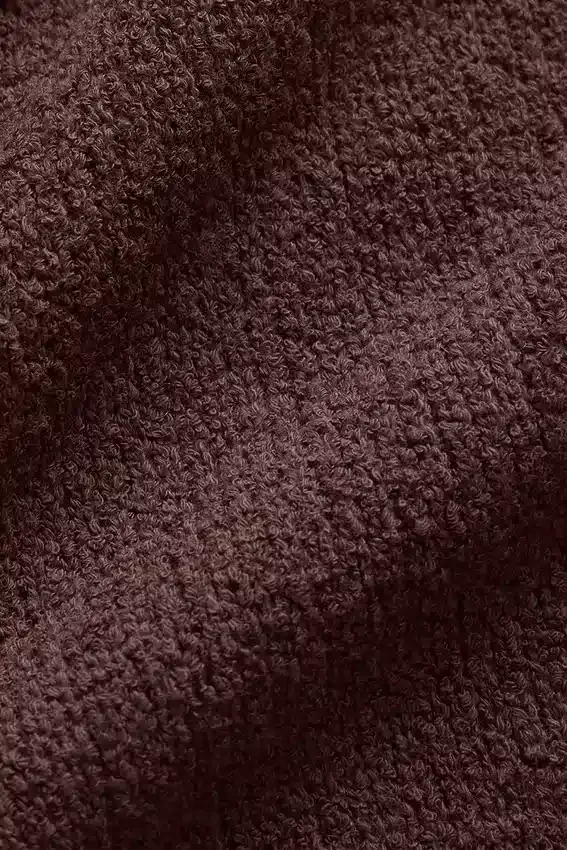 Textured Knit Hoodie - Brownstone