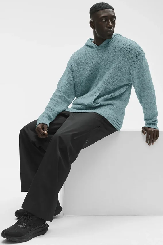 Textured Knit Hoodie - Desert Sage