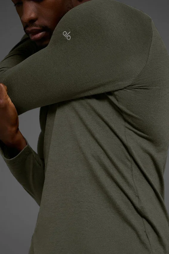 Triumph Long Sleeve Tee - Stealth Green