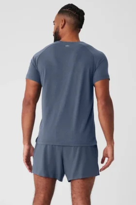Triumph Raglan Tee – Bluestone