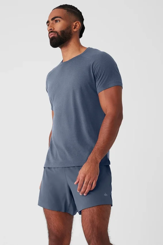 Triumph Raglan Tee - Bluestone