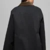 Twill Barn Jacket - Black/Espresso
