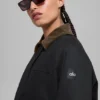 Twill Barn Jacket - Black/Espresso