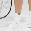 Unisex Half-Crew Scrunch Sock - White