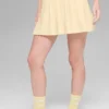 Unisex Half-Crew Throwback Sock - Candlelight Yellow/White