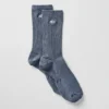 Unisex Half-Crew Understated Sock - Bluestone