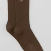 Unisex Half-Crew Understated Sock - Espresso