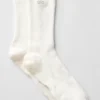 Unisex Half-Crew Understated Sock - Ivory