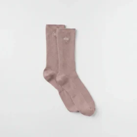 Unisex Half-Crew Understated Sock - Taupe