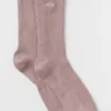 Unisex Half-Crew Understated Sock - Taupe