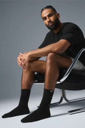 Unisex Scrunch Sock – Black