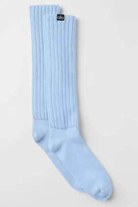 Unisex Scrunch Sock - Seashell Blue