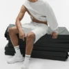 Unisex Throwback Sock - White/Black