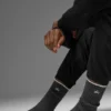 Unisex Wool Cashmere Light Frosted Sock - Dark Slate Grey/Ivory
