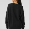 Unisex Wool Cashmere New Class Crewneck Sweater - Black