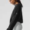 Unisex Wool Cashmere New Class Crewneck Sweater - Black