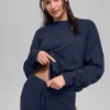 Unisex Wool Cashmere New Class Crewneck Sweater - Navy