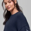 Unisex Wool Cashmere New Class Crewneck Sweater - Navy