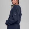 Unisex Wool Cashmere New Class Crewneck Sweater - Navy