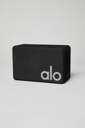 Uplifting Yoga Block – Black/Silver