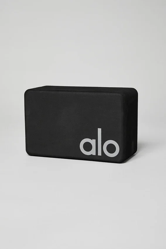 Uplifting Yoga Block - Black/Silver