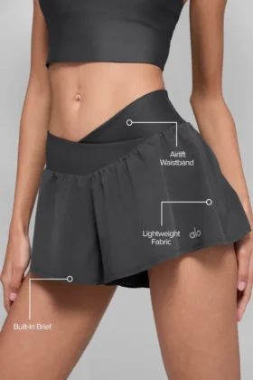 V-Cute Running Short – Anthracite