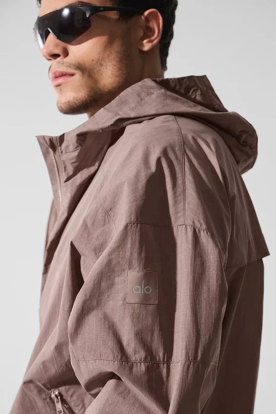 Vantage Nylon Ripstop Track Jacket - Mushroom