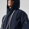 Vantage Nylon Ripstop Track Jacket - Navy
