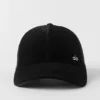 Velvet Off-Duty Cap - Black