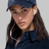 Velvet Off-Duty Cap - Navy