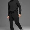 Waffle Lounge Hoodie - Black