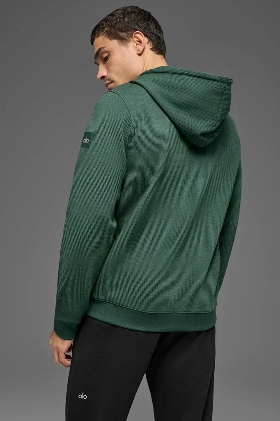 Waffle Lounge Hoodie - Clover Green