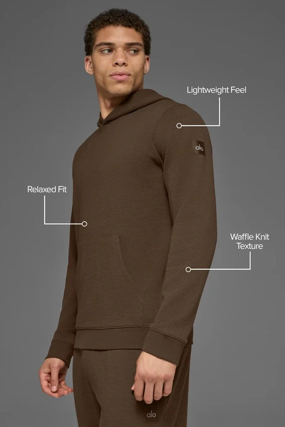 Waffle Lounge Hoodie - Espresso