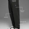 Waffle Lounge Jogger - Black