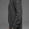 Waffle Lounge Long Sleeve Crew - Anthracite