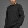 Waffle Lounge Long Sleeve Crew - Black