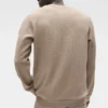 Waffle Lounge Long Sleeve Crew - Gravel