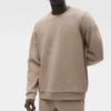 Waffle Lounge Long Sleeve Crew - Gravel
